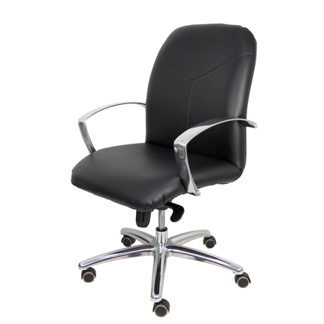 Sillón de oficina Piqueras y Crespo Caudete Confidente Similpiel - Negro