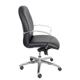 Sillón de oficina Piqueras y Crespo Caudete Confidente Similpiel - Negro