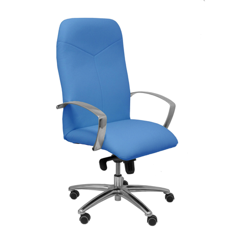 Sillón de oficina Piqueras y Crespo Caudete Similpiel - Ref. fabricante 115DBSP02 - Azul Claro