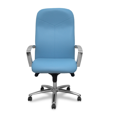 Sillón de oficina Piqueras y Crespo Caudete Similpiel - Ref. fabricante 115DBSP02 - Azul Claro
