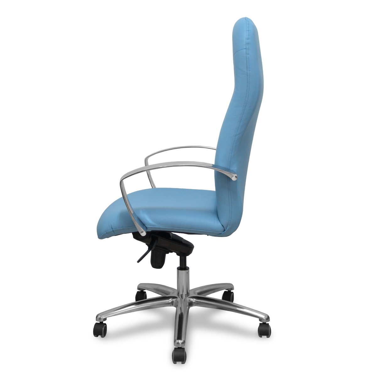 Sillón de oficina Piqueras y Crespo Caudete Similpiel - Ref. fabricante 115DBSP02 - Azul Claro