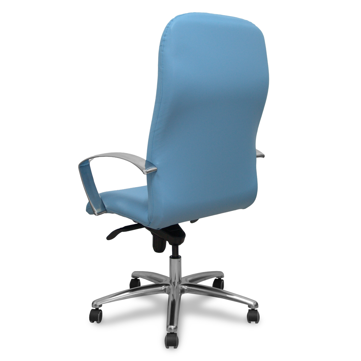 Sillón de oficina Piqueras y Crespo Caudete Similpiel - Ref. fabricante 115DBSP02 - Azul Claro