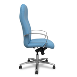 Sillón de oficina Piqueras y Crespo Caudete Similpiel - Ref. fabricante 115DBSP02 - Azul Claro