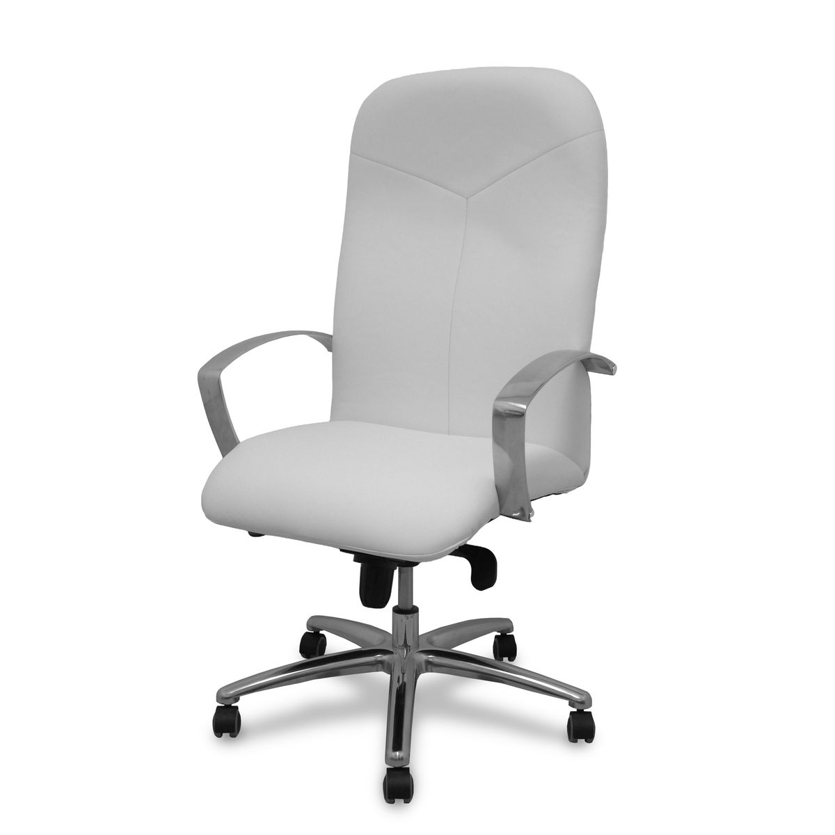 Sillón de oficina Piqueras y Crespo Caudete Similpiel - Ref. fabricante 115DBSP02 - Blanco