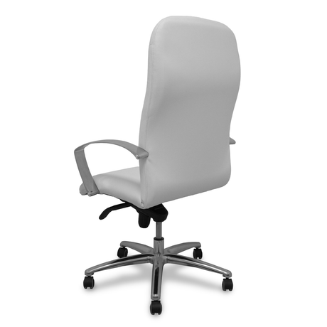 Sillón de oficina Piqueras y Crespo Caudete Similpiel - Ref. fabricante 115DBSP02 - Blanco