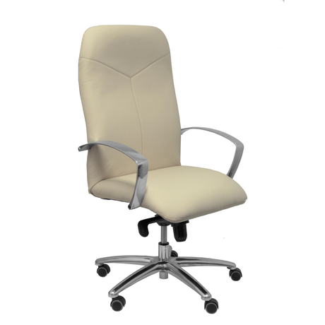 Sillón de oficina Piqueras y Crespo Caudete Similpiel - Ref. fabricante 115DBSP02 - Crema