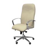 Sillón de oficina Piqueras y Crespo Caudete Similpiel - Ref. fabricante 115DBSP02 - Crema