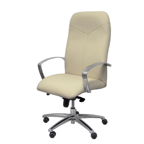 Sillón de oficina Piqueras y Crespo Caudete Similpiel - Ref. fabricante 115DBSP02 - Crema