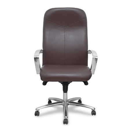 Sillón de oficina Piqueras y Crespo Caudete Similpiel - Ref. fabricante 115DBSP02 - Marron Oscuro