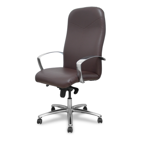 Sillón de oficina Piqueras y Crespo Caudete Similpiel - Ref. fabricante 115DBSP02 - Marron Oscuro
