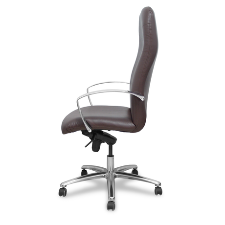 Sillón de oficina Piqueras y Crespo Caudete Similpiel - Ref. fabricante 115DBSP02 - Marron Oscuro