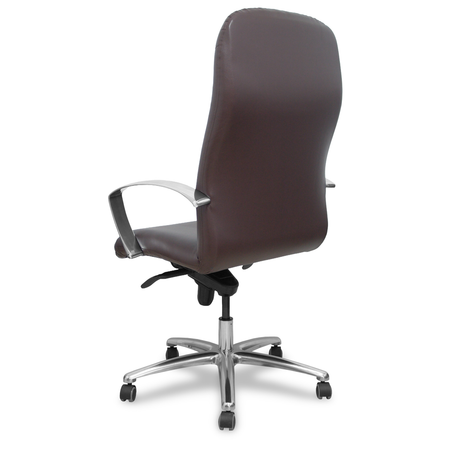 Sillón de oficina Piqueras y Crespo Caudete Similpiel - Ref. fabricante 115DBSP02 - Marron Oscuro