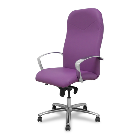Sillón de oficina Piqueras y Crespo Caudete Similpiel - Ref. fabricante 115DBSP02 - Morado