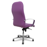 Sillón de oficina Piqueras y Crespo Caudete Similpiel - Ref. fabricante 115DBSP02 - Morado
