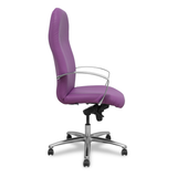 Sillón de oficina Piqueras y Crespo Caudete Similpiel - Ref. fabricante 115DBSP02 - Morado