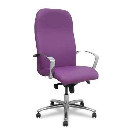 Sillón de oficina Piqueras y Crespo Caudete Similpiel - Ref. fabricante 115DBSP02 - Morado