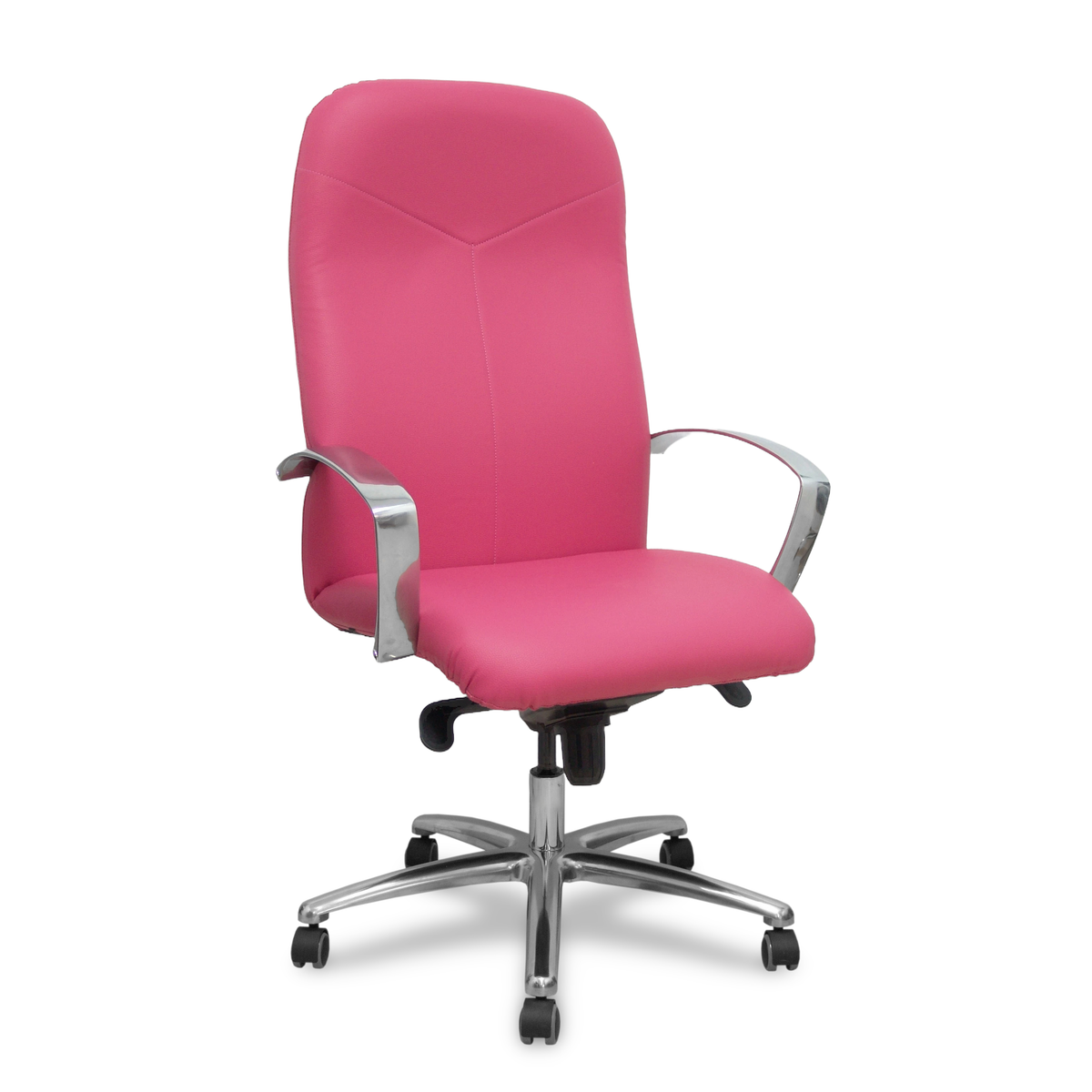Sillón de oficina Piqueras y Crespo Caudete Similpiel - Ref. fabricante 115DBSP02 - Rosa