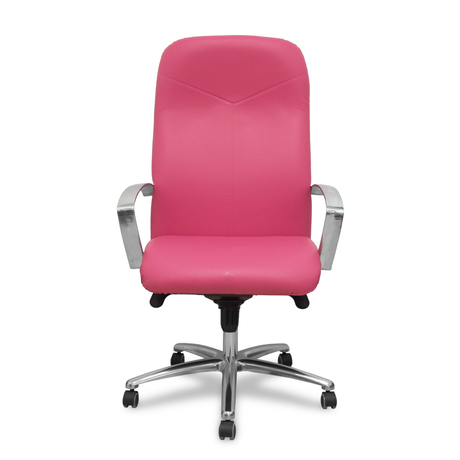 Sillón de oficina Piqueras y Crespo Caudete Similpiel - Ref. fabricante 115DBSP02 - Rosa