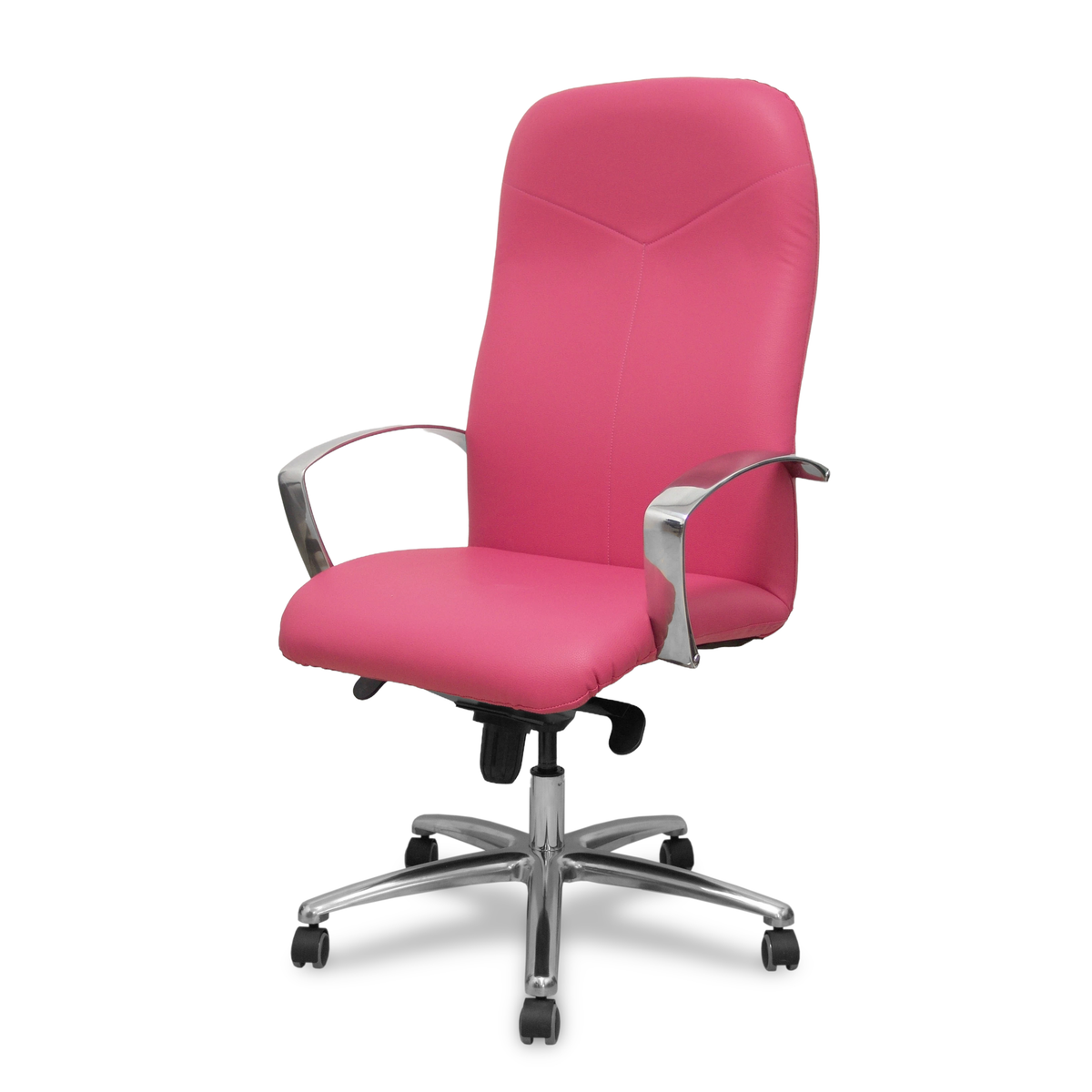 Sillón de oficina Piqueras y Crespo Caudete Similpiel - Ref. fabricante 115DBSP02 - Rosa