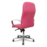 Sillón de oficina Piqueras y Crespo Caudete Similpiel - Ref. fabricante 115DBSP02 - Rosa
