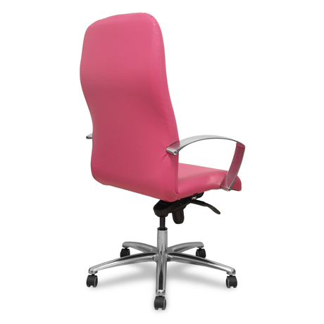 Sillón de oficina Piqueras y Crespo Caudete Similpiel - Ref. fabricante 115DBSP02 - Rosa