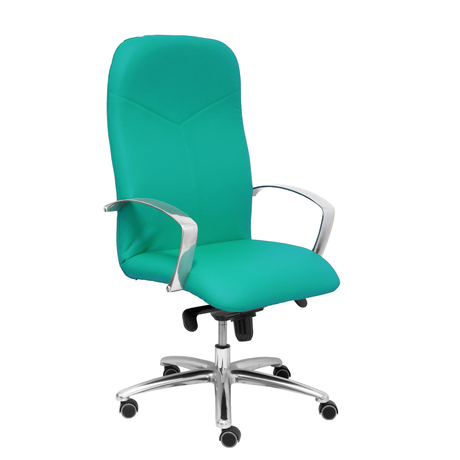 Sillón de oficina Piqueras y Crespo Caudete Similpiel - Ref. fabricante 115DBSP02 - Turquesa