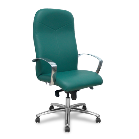 Sillón de oficina Piqueras y Crespo Caudete Similpiel - Ref. fabricante 115DBSP02 - Verde Botella