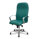 Sillón de oficina Piqueras y Crespo Caudete Similpiel - Ref. fabricante 115DBSP02 - Verde Botella