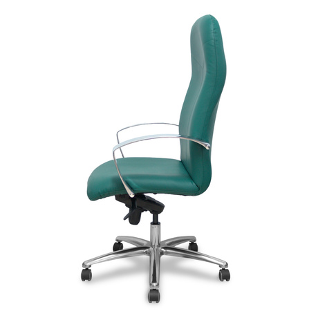 Sillón de oficina Piqueras y Crespo Caudete Similpiel - Ref. fabricante 115DBSP02 - Verde Botella