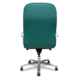 Sillón de oficina Piqueras y Crespo Caudete Similpiel - Ref. fabricante 115DBSP02 - Verde Botella