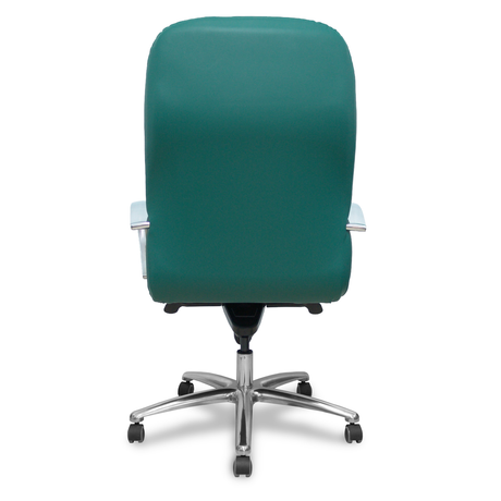 Sillón de oficina Piqueras y Crespo Caudete Similpiel - Ref. fabricante 115DBSP02 - Verde Botella