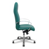 Sillón de oficina Piqueras y Crespo Caudete Similpiel - Ref. fabricante 115DBSP02 - Verde Botella