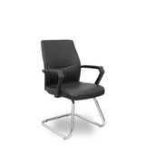 Sillón de oficina Piqueras y Crespo Opti522 Confidente Patin Similpiel - Negro