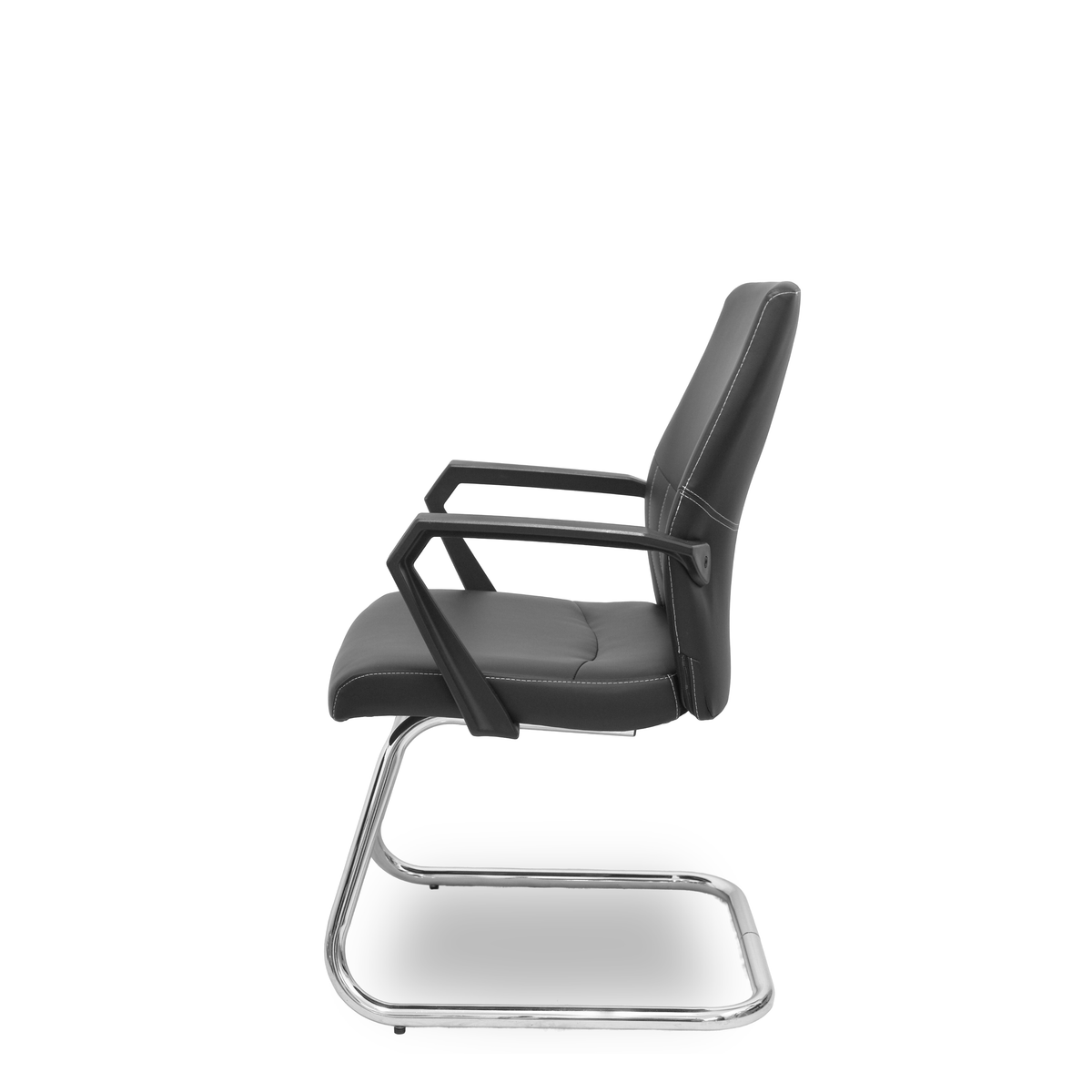 Sillón de oficina Piqueras y Crespo Opti522 Confidente Patin Similpiel - Negro