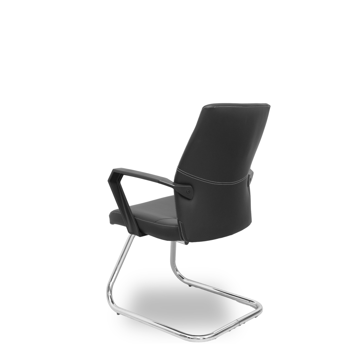 Sillón de oficina Piqueras y Crespo Opti522 Confidente Patin Similpiel - Negro