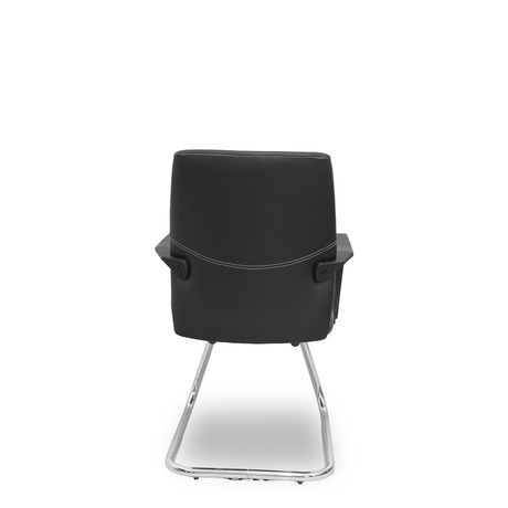Sillón de oficina Piqueras y Crespo Opti522 Confidente Patin Similpiel - Negro