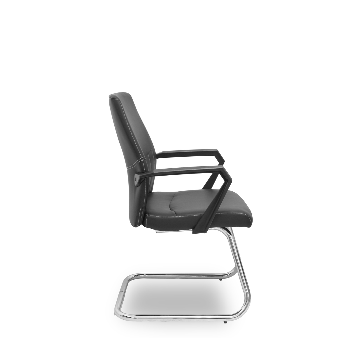 Sillón de oficina Piqueras y Crespo Opti522 Confidente Patin Similpiel - Negro