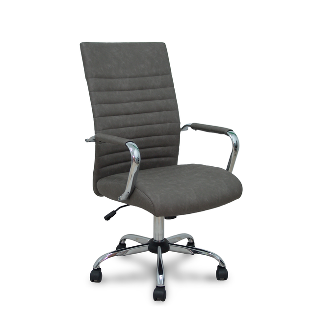 Sillón de oficina Piqueras y Crespo Opti528 Similpiel - Basculante - Gris