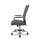 Sillón de oficina Piqueras y Crespo Opti528 Similpiel - Basculante - Gris