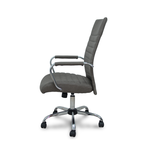 Sillón de oficina Piqueras y Crespo Opti528 Similpiel - Basculante - Gris