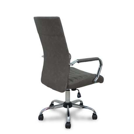 Sillón de oficina Piqueras y Crespo Opti528 Similpiel - Basculante - Gris