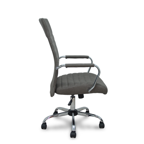 Sillón de oficina Piqueras y Crespo Opti528 Similpiel - Basculante - Gris