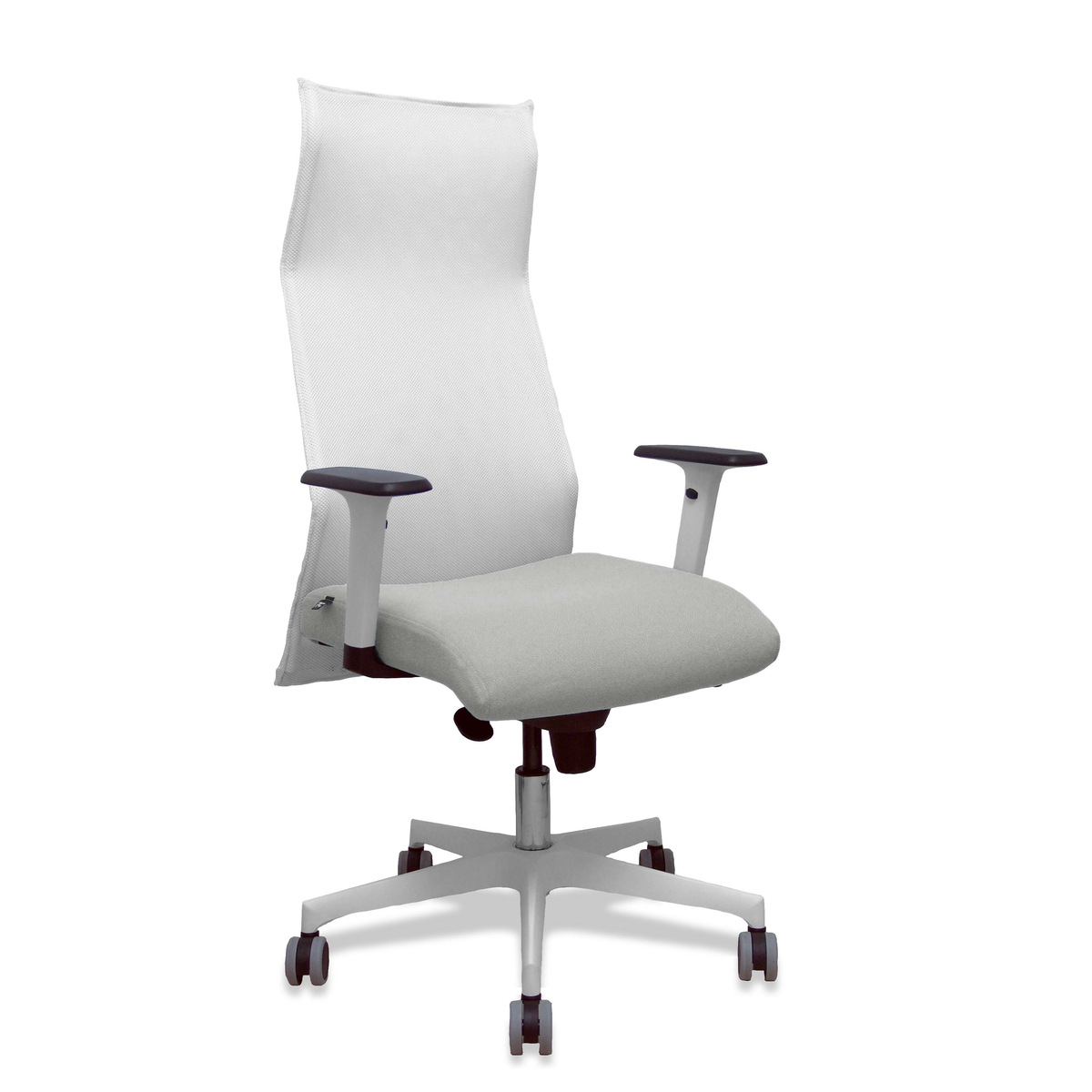 Sillón de oficina Piqueras y Crespo Sahuco Blanco Bali + - Ref. fabricante 13SM10B100B354BR65G - Blanco / Gris Claro