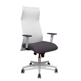 Sillón de oficina Piqueras y Crespo Sahuco Blanco Bali + - Ref. fabricante 13SM10B100B354BR65G - Blanco / Gris Oscuro