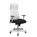 Sillón de oficina Piqueras y Crespo Sahuco Blanco Bali + - Ref. fabricante 13SM10B100B354BR65G - Blanco / Negro