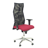 Sillón de oficina Piqueras y Crespo Sahuco Bali + Malla - Ref. fabricante 13SBALI100 - Granate