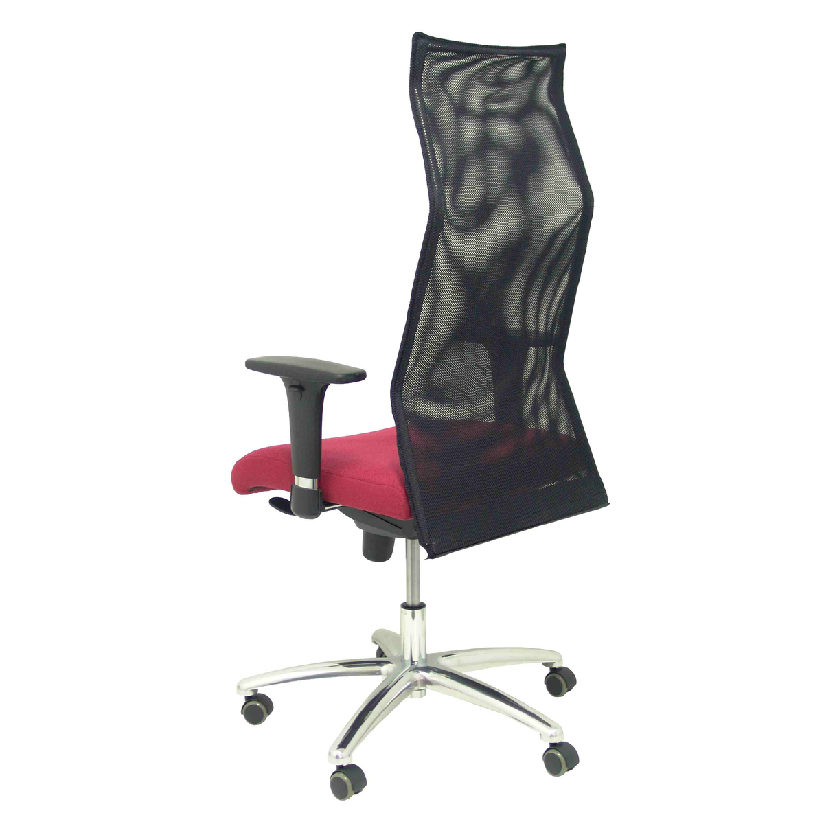 Sillón de oficina Piqueras y Crespo Sahuco Bali + Malla - Ref. fabricante 13SBALI100 - Granate