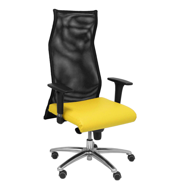 Sillón de oficina Piqueras y Crespo Sahuco Similpiel + - Ref. fabricante 13SM840SP100B24APRP - Amarillo