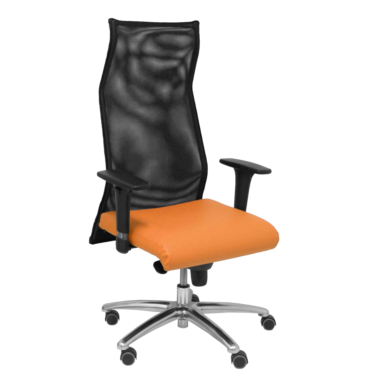 Sillón de oficina Piqueras y Crespo Sahuco Similpiel + - Ref. fabricante 13SM840SP100B24APRP - Naranja