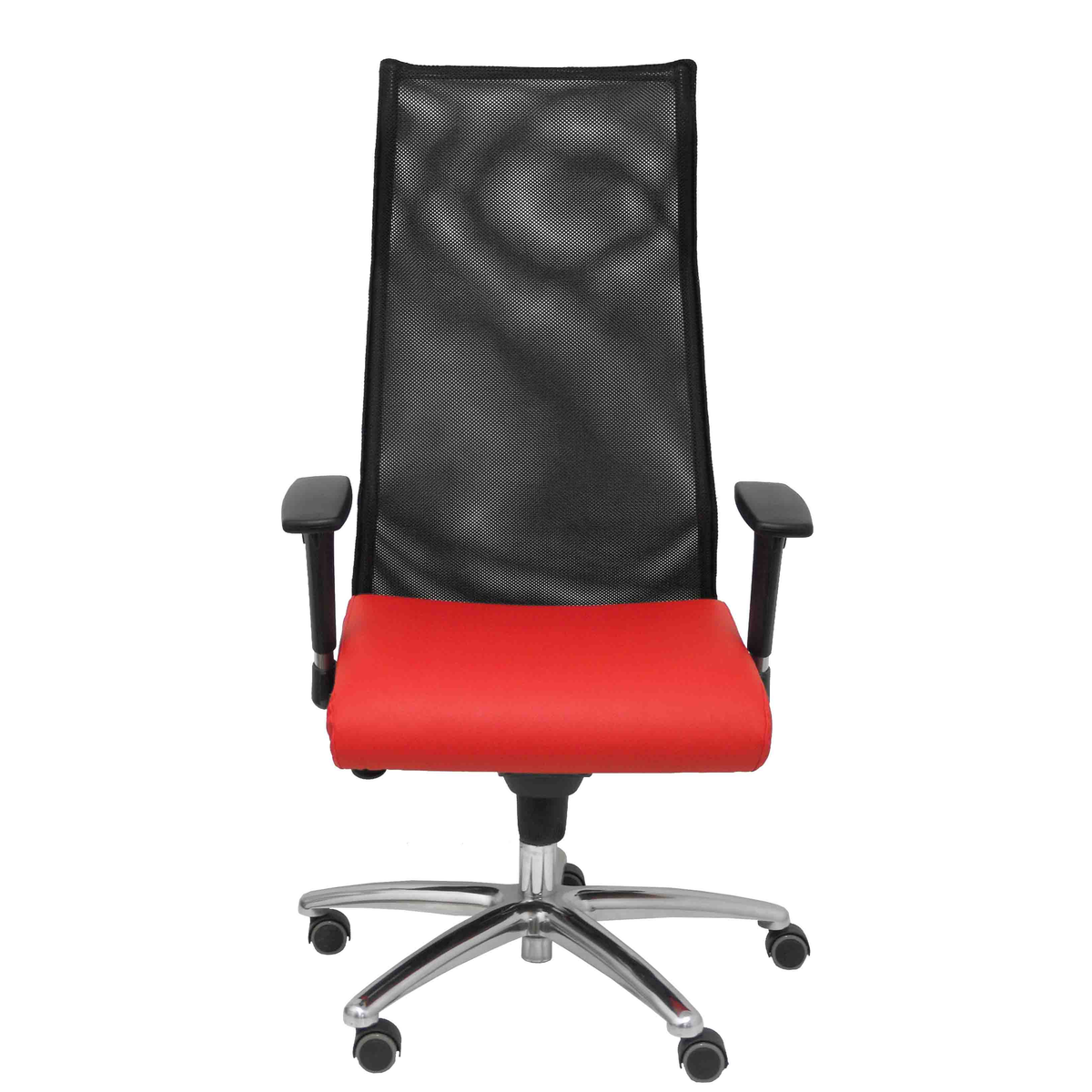 Sillón de oficina Piqueras y Crespo Sahuco Similpiel + - Ref. fabricante 13SM840SP100B24APRP - Rojo